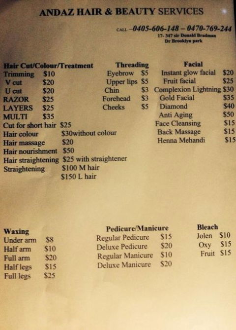 Andaz Hair And Beauty - Hairdresser Find 0