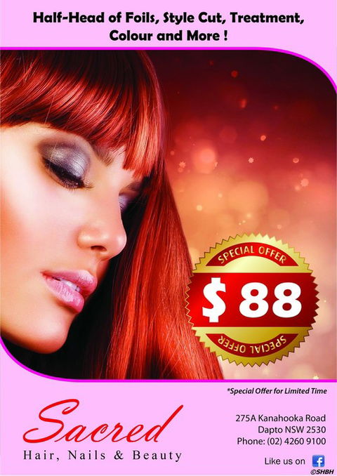 Sacred Hair Nails & Beauty House - Hairdresser Find 0