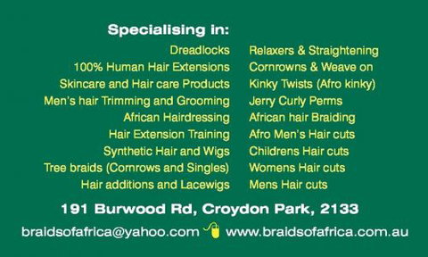 Braids Of Africa - Hairdresser Find 0