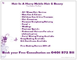 Hair In A Hurry Mobile Hair & Beauty - Hairdresser Find 5