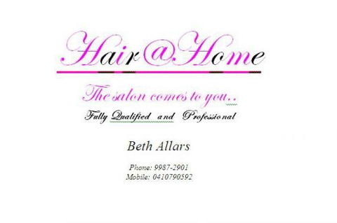 Hair@Home - Hairdresser Find 0